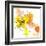 Yellow Liquid Flower-Jan Weiss-Framed Art Print