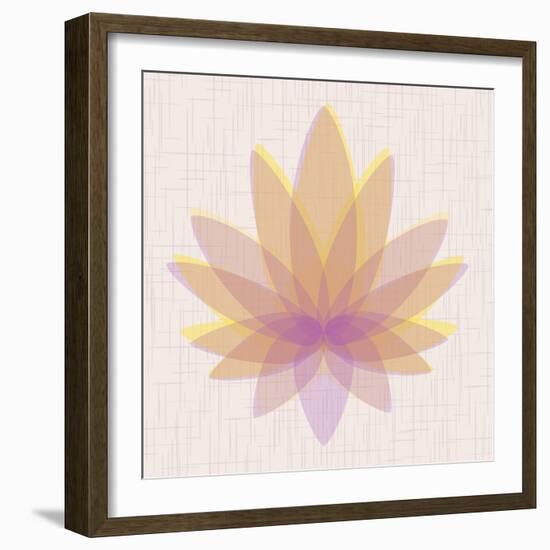 Yellow Lotus-null-Framed Art Print