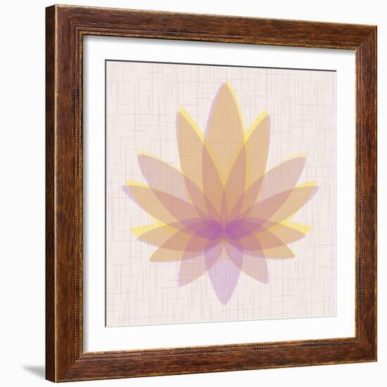 Yellow Lotus-null-Framed Art Print