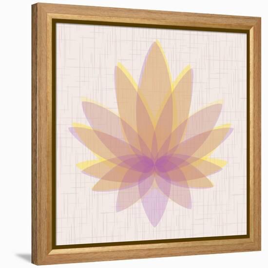 Yellow Lotus-null-Framed Stretched Canvas