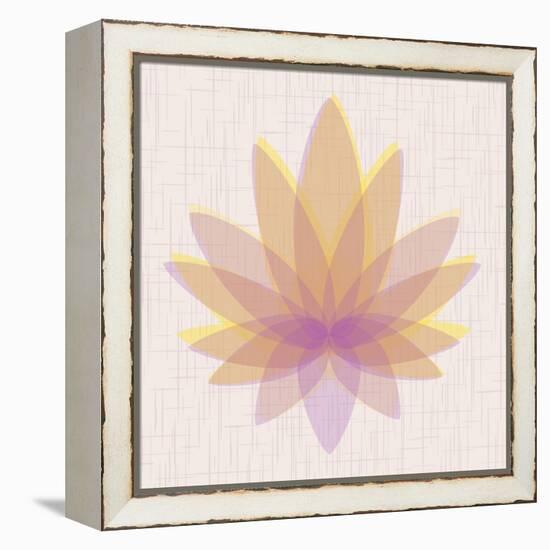 Yellow Lotus-null-Framed Stretched Canvas