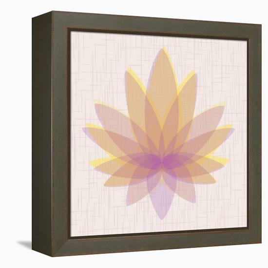 Yellow Lotus-null-Framed Stretched Canvas