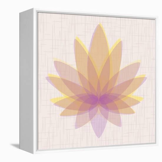 Yellow Lotus-null-Framed Stretched Canvas