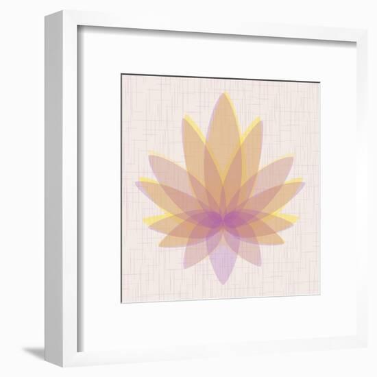 Yellow Lotus-null-Framed Art Print