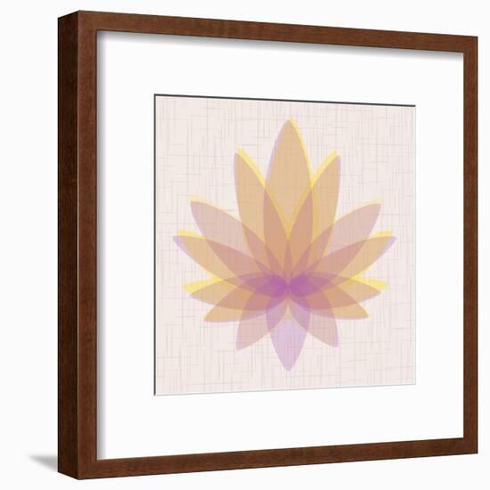 Yellow Lotus-null-Framed Art Print