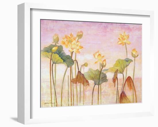 Yellow Lotus-Ailian Price-Framed Art Print