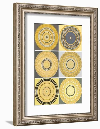 Yellow Love Collage-Herb Dickinson-Framed Photographic Print