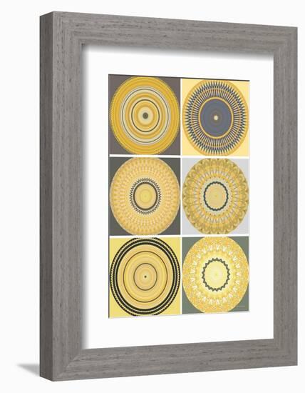 Yellow Love Collage-Herb Dickinson-Framed Photographic Print