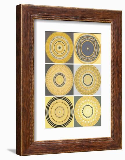 Yellow Love Collage-Herb Dickinson-Framed Photographic Print