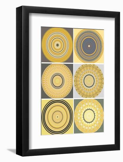 Yellow Love Collage-Herb Dickinson-Framed Photographic Print