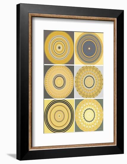 Yellow Love Collage-Herb Dickinson-Framed Photographic Print