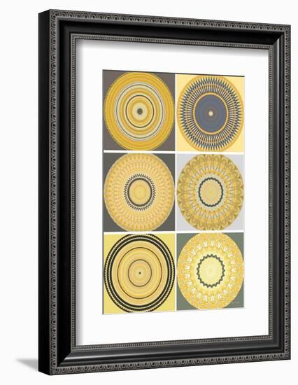 Yellow Love Collage-Herb Dickinson-Framed Photographic Print