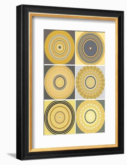 Yellow Love Collage-Herb Dickinson-Framed Photographic Print