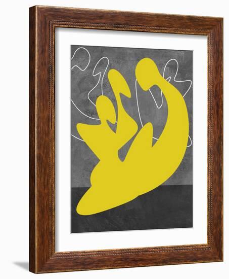 Yellow Lovers-Felix Podgurski-Framed Art Print