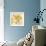 Yellow Mason Jar Bouquet-null-Framed Art Print displayed on a wall