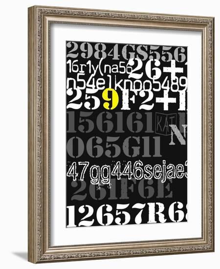 Yellow Nine-Jan Weiss-Framed Art Print