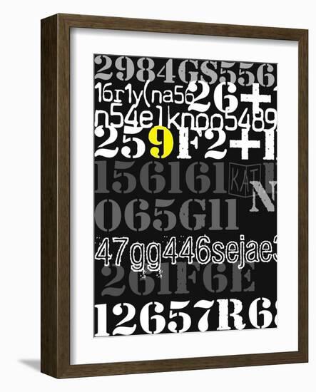 Yellow Nine-Jan Weiss-Framed Art Print