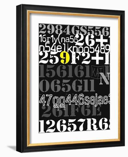 Yellow Nine-Jan Weiss-Framed Art Print