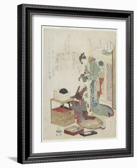 Yellow of Boxwood Comb, C. 1820-Ryuryukyo Shinsai-Framed Giclee Print