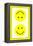 Yellow Opposed Happy Faces-null-Framed Stretched Canvas