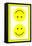 Yellow Opposed Happy Faces-null-Framed Stretched Canvas