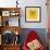 Yellow Owl Mesh-Lisa Kroll-Framed Premium Giclee Print displayed on a wall
