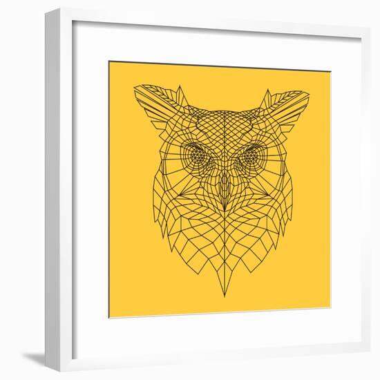 Yellow Owl Mesh-Lisa Kroll-Framed Premium Giclee Print