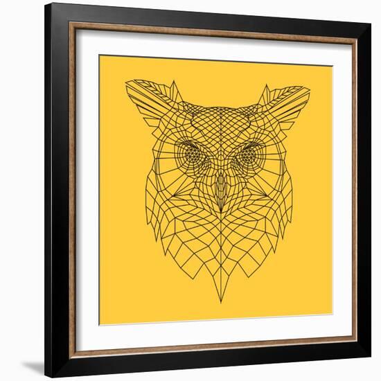 Yellow Owl Mesh-Lisa Kroll-Framed Premium Giclee Print