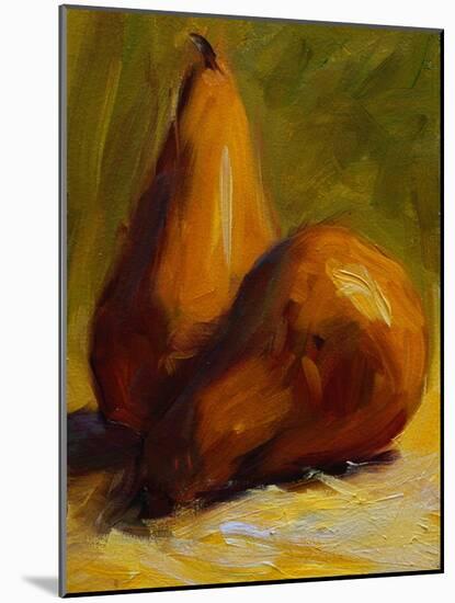 Yellow Pears-Pam Ingalls-Mounted Giclee Print