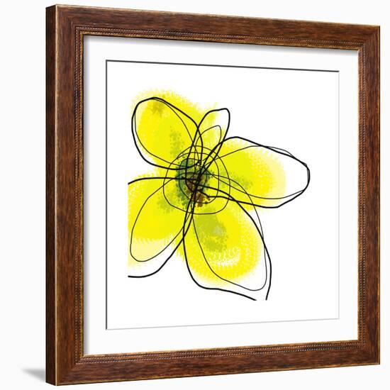 Yellow Petals 1-Jan Weiss-Framed Premium Giclee Print