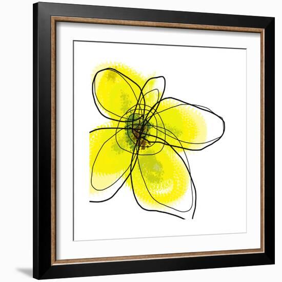 Yellow Petals 1-Jan Weiss-Framed Premium Giclee Print