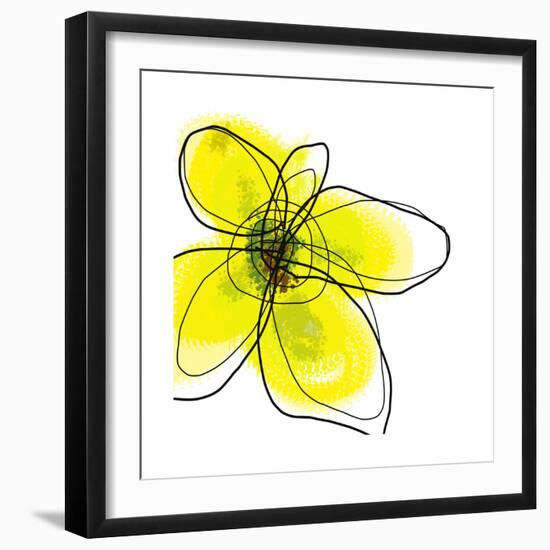 Yellow Petals 1-Jan Weiss-Framed Premium Giclee Print