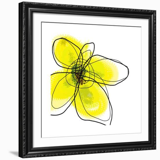 Yellow Petals 1-Jan Weiss-Framed Art Print