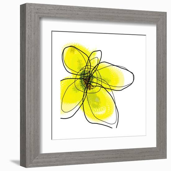 Yellow Petals 1-Jan Weiss-Framed Art Print