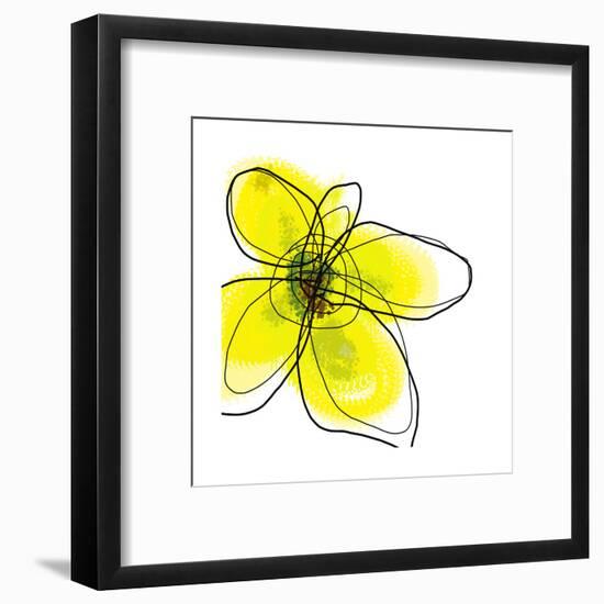 Yellow Petals 1-Jan Weiss-Framed Art Print