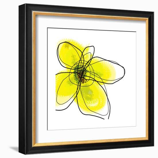 Yellow Petals 1-Jan Weiss-Framed Art Print