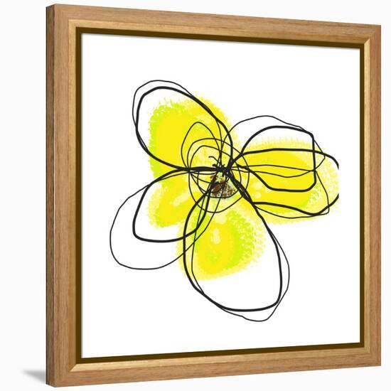 Yellow Petals 2-Jan Weiss-Framed Stretched Canvas