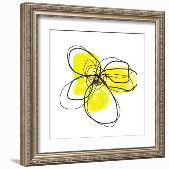 Yellow Petals 2-Jan Weiss-Framed Art Print