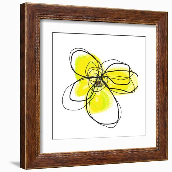 Yellow Petals 2-Jan Weiss-Framed Art Print