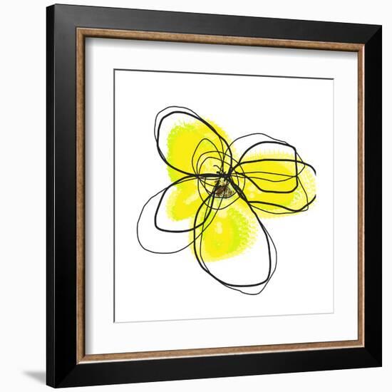 Yellow Petals 2-Jan Weiss-Framed Art Print