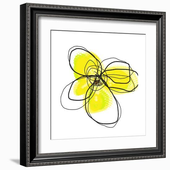 Yellow Petals 2-Jan Weiss-Framed Art Print