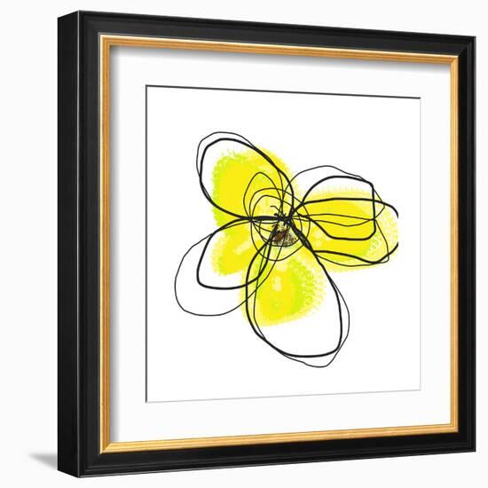 Yellow Petals 2-Jan Weiss-Framed Art Print