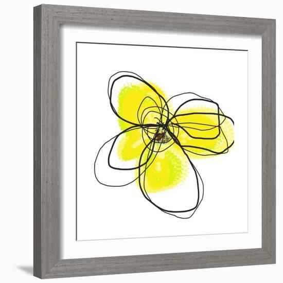 Yellow Petals 2-Jan Weiss-Framed Art Print