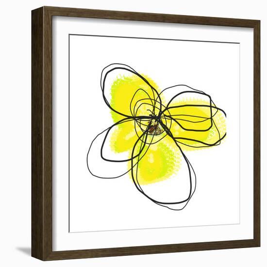 Yellow Petals 2-Jan Weiss-Framed Art Print