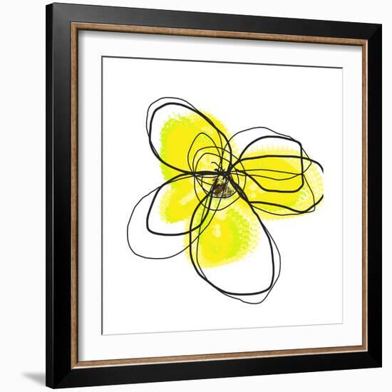 Yellow Petals 2-Jan Weiss-Framed Art Print