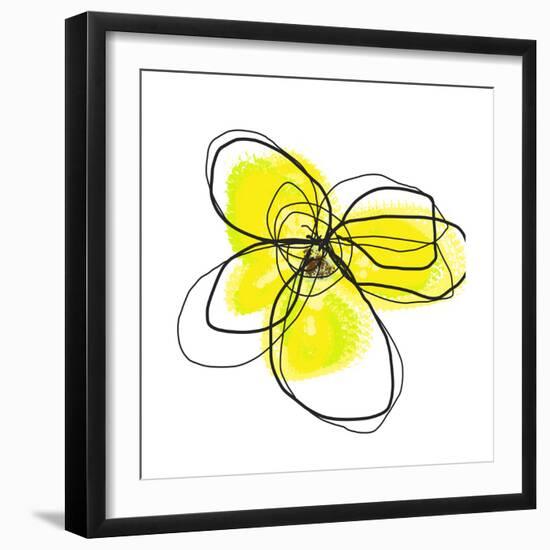 Yellow Petals 2-Jan Weiss-Framed Art Print