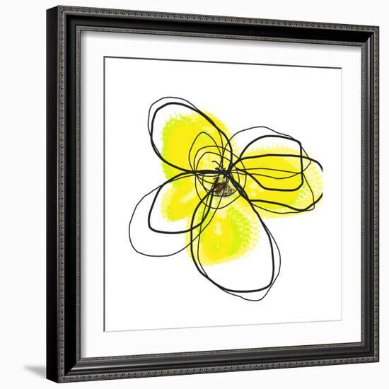 Yellow Petals 2-Jan Weiss-Framed Art Print