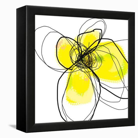 Yellow Petals 3-Jan Weiss-Framed Stretched Canvas