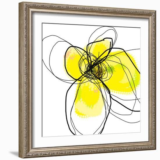 Yellow Petals 3-Jan Weiss-Framed Art Print