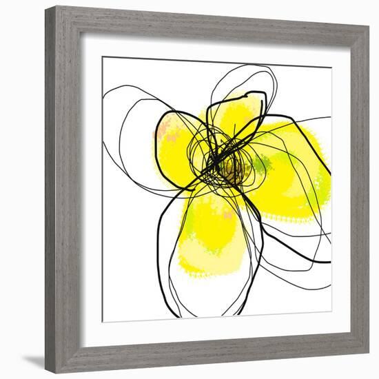 Yellow Petals 3-Jan Weiss-Framed Art Print